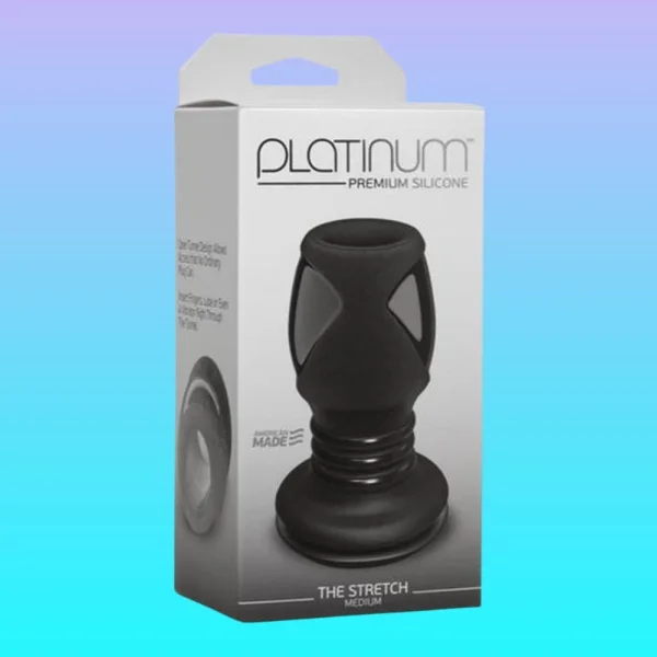 Doc Johnson 'The Stretch' Platinum Premium Silicone Hollow Butt Plug - Medium Size