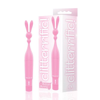 The 9 s Clitterific Button Bunny Pink 20 cm Point Clitoral Stimulator
