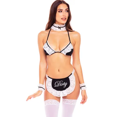 At Your Service 6 Pce Maid Costume By Rene Rofe