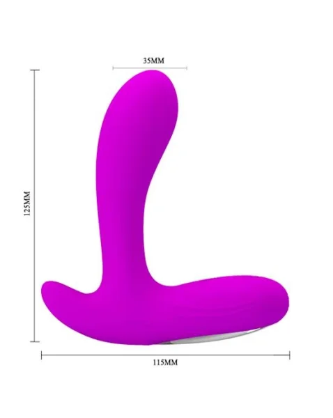 Becky With The Backie Anal Vibrator - Purple - 4.9 Inch