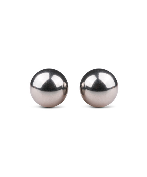 Silver ben wa balls - 19mm