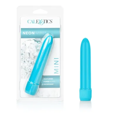 Mini Neon Multi Speed Vibe 4 5 Inches Blue