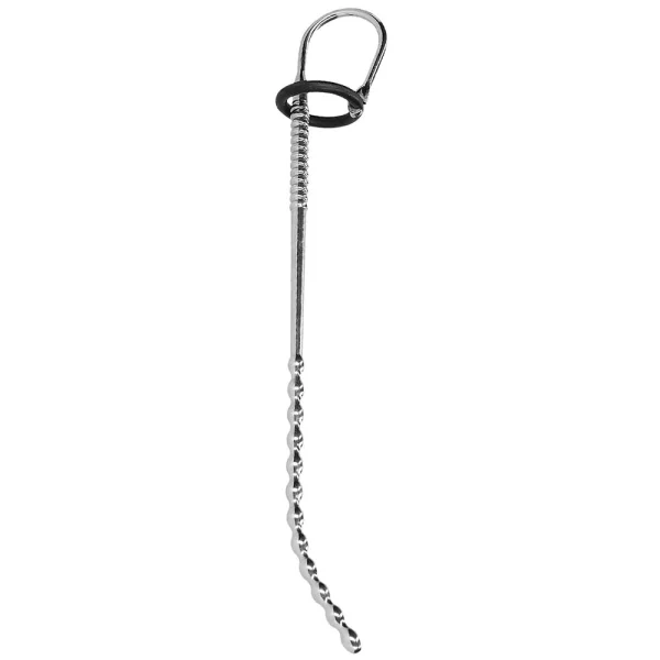 Ouch! Beaded 7mm Steel Urethral Sounding Plug & Ring