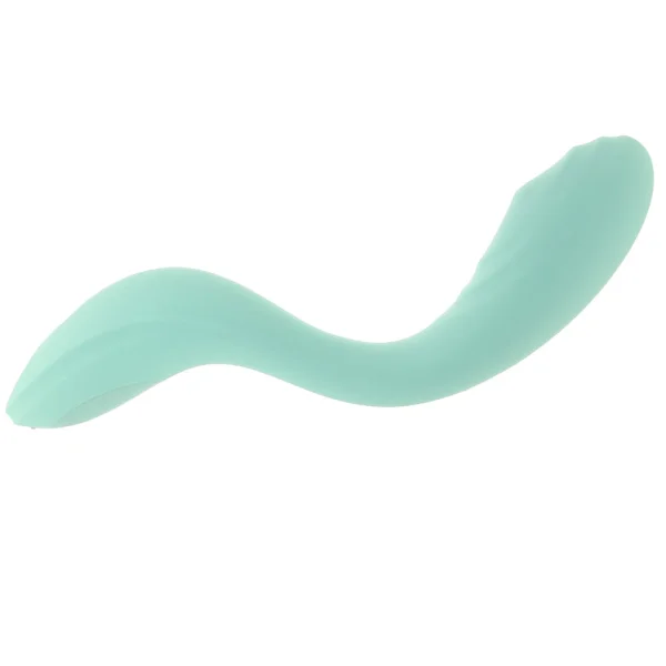 Satisfyer Rrrolling Pleasure Silicone Rechargeable Waterproof 12-Function G-Spot Vibrator - Mint