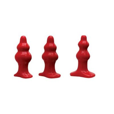 Red Tantus Severin Butt Plug Red Small