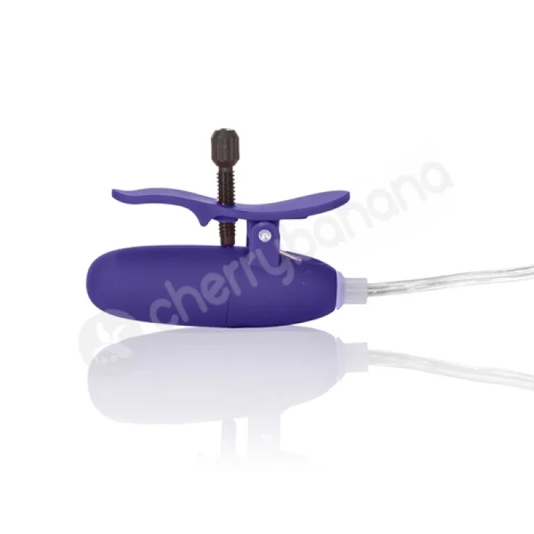 Nipple Play Purple Advanced Vibrating Heated Nipple Teasers