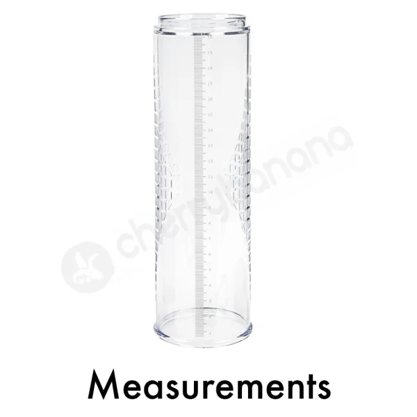 Cherry Banana Pumped Clear Gauged Bulbed Penis Pump