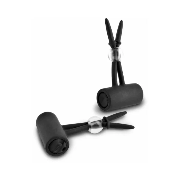 Fetish Fantasy Limited Edition - Vibrating Silicone Nipple Lassos