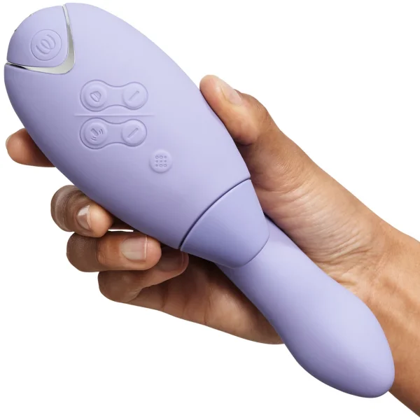 Womanizer DUO 2 Silicone Pleasure Air Clitoral & G-Spot Stimulator - Lilac