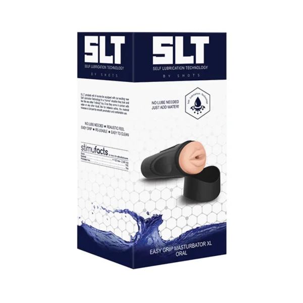 Slt Self Lubrication Easy Grip Masturbator Xl Oral - Flesh — image 9 of 9