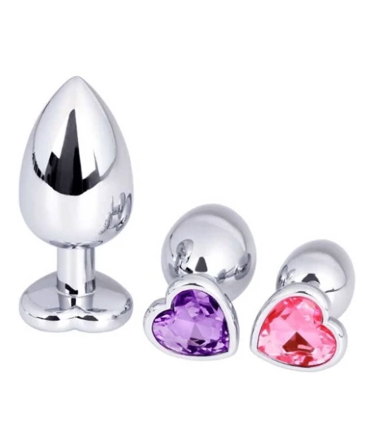 Revel Heart Gem Anal Plug Set