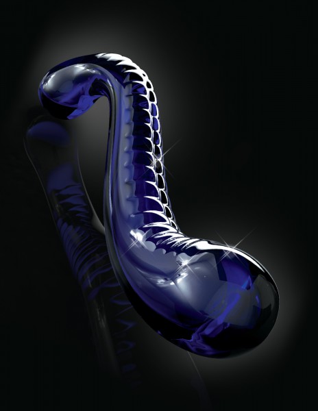 6.5'' Blue Glass Dildo