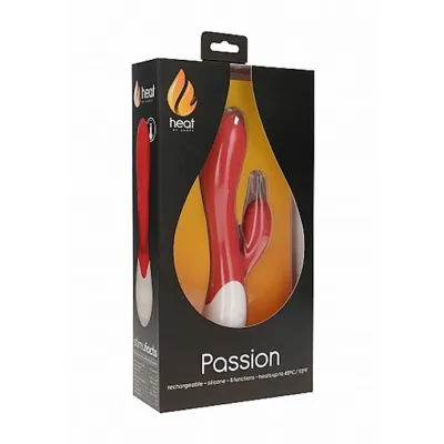 Passion Rechargeable Heating G spot Red 8 1 Inch
