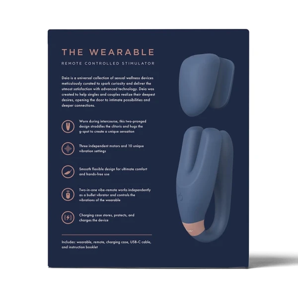 Deia The Wearable Remote-controlled Stimulator Silicone Blue