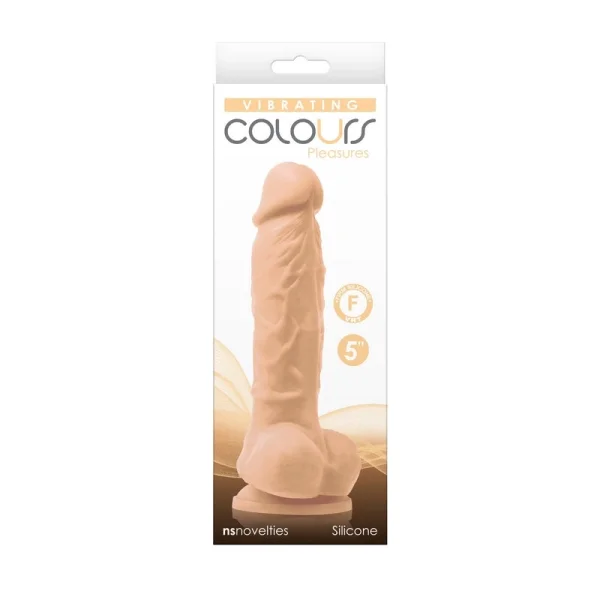 NS Novelties Colours 5″ Vibrating White Dildo