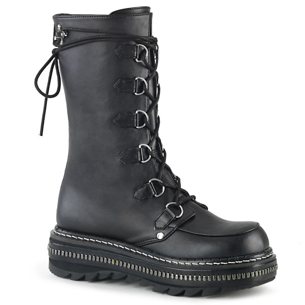 1 1/4 inches PF Lace-Up Mid-Calf Boot, Back Zip