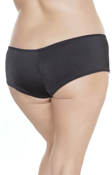 Plus Size Black Lycra Booty Shorts