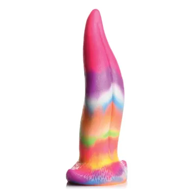 Creature Cocks Unicorn Tongue Glow In The Dark Silicone Dildo