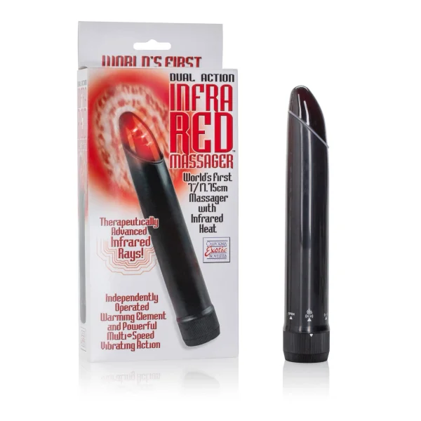 Dual action infrared massager
