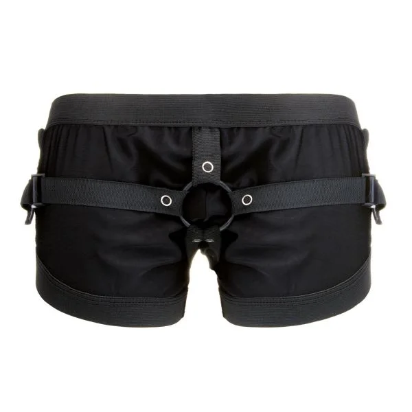 Realrock Boxer with Harness Black O/S