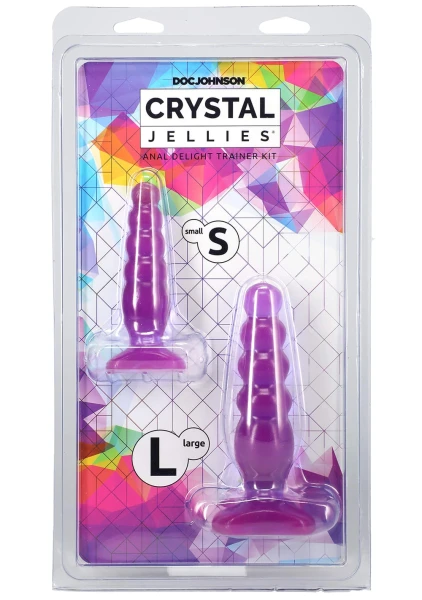 Crystal Jellies Anal Delight Trainer Kit - Purple