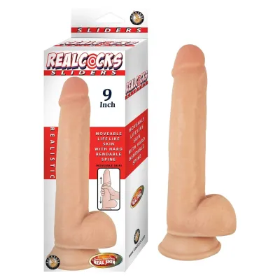 Realcocks Sliders 9 Inch Flesh