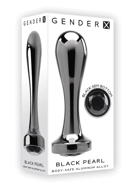 Gender X Black Pearl Aluminum Alloy Anal Plug