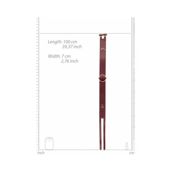 Ouch Halo Waist Belt S/m Burgundy