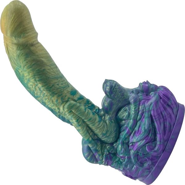 The Futanari 9.5" Silicone Fantasy G-Spot Dildo By Uberrime - Mardi Gras