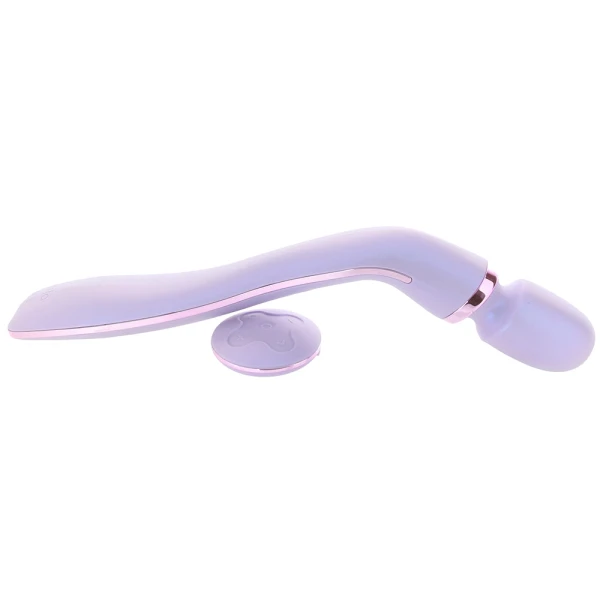 Wellness Eternal Wand Rechargeable Waterproof Silicone Vibrating Body Massager With Remote By Blush
