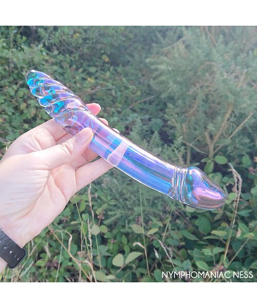 Glacier Glass Aura Dual-Sided Dildo – 9 Inch — image 7 of 7