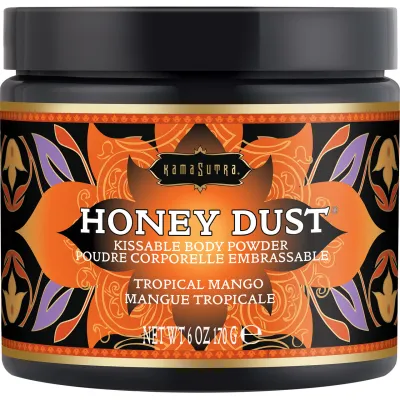 Kama Sutra Honey Dust Kissable Body Powder Tropical Mango 6 oz