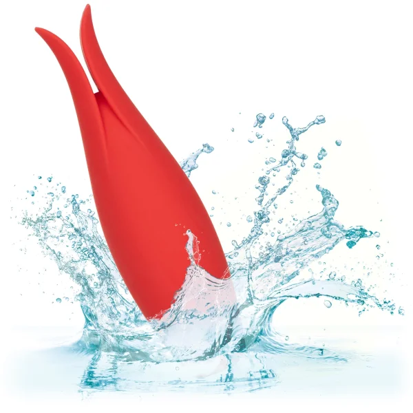 Red Hot Fury Silicone Rechargeable Clitoral Vibrator by CalExotics