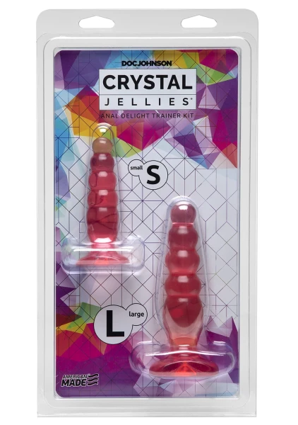 Crystal Jellies Anal Delight Trainer Kit - Purple