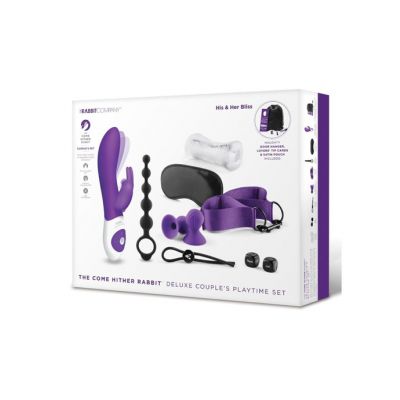 Come Hither Rabbit Deluxe Couples Playtime Set Purple