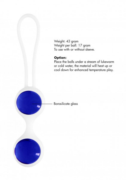 Chrystalino Ben Wa Small Glass Kegel Balls