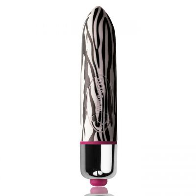 Rocks Off RO 80mm Zebra 7 Function Bullet Vibrator