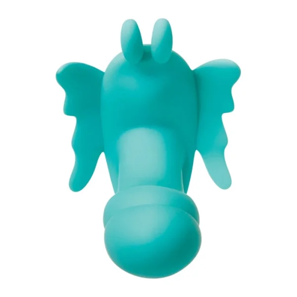 The Butterfly Effect Clitoral & G-Spot Teal Wearable Remote Vibrator By Evolved Novelties