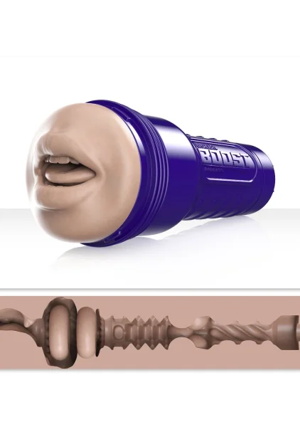 Fleshlight Boost Blow Mouth Penis Masturbator With Turbo Tech