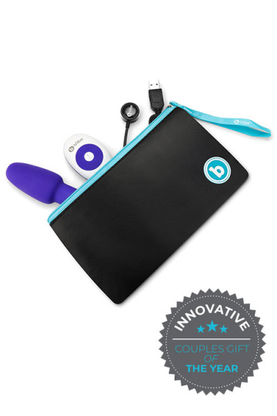 B-Vibe Rimming 4.9" Petite Butt Plug with Remote