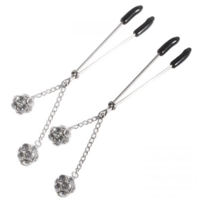 Bondara Diamante Pendant Sliding Nipple Clips