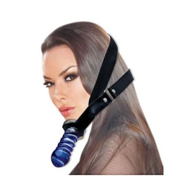 Head Gear Chin Glass Strap on Blue