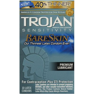Trojan Bare Skin Box of 10