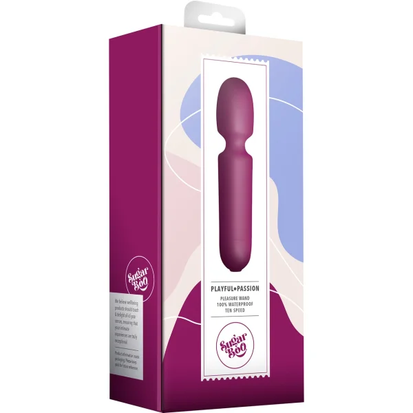 SugarBoo Playful Passion 10 Function Waterproof Mini-Wand Vibrator