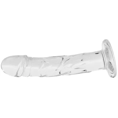 Blown Medium Realistic Glass Dildo