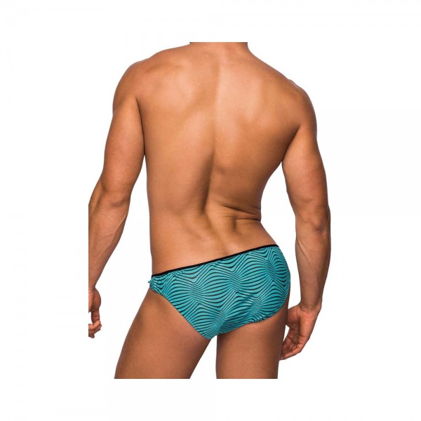 Male Power Tranquil Abyss Mini Bikini Seafoam/black Medium — image 4 of 12