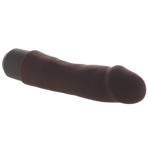 Dr. Skin Silicone Dr. Steve Waterproof Vibrating 7" Dildo By Blush - Chocolate