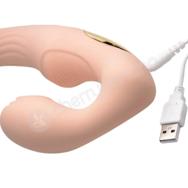 Strap U Blush 15x U-pulse Pulse & Vibe Strapless Strap-on W/ Remote