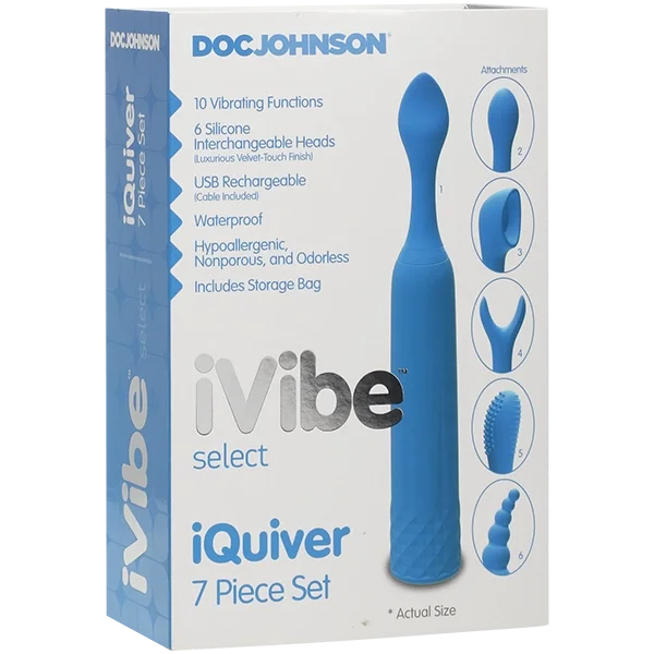 Silicone Rechargeable Clit Stimulator - 7 Piece Kit!