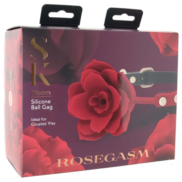 Secret Kisses Rosegasm Bloom Silicone Mouth Gag